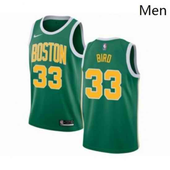 Mens Nike Boston Celtics 33 Larry Bird Green Swingman Jersey Earned Edition